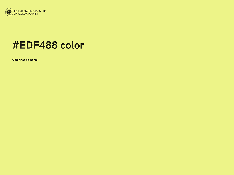 #EDF488 color image