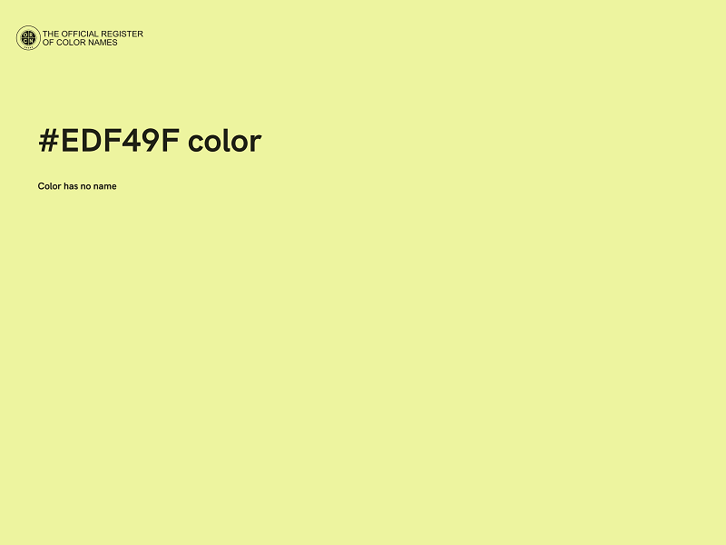 #EDF49F color image