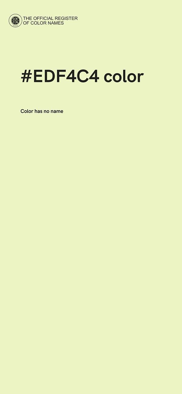 #EDF4C4 color image