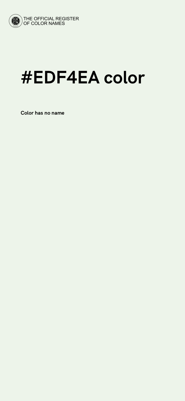 #EDF4EA color image
