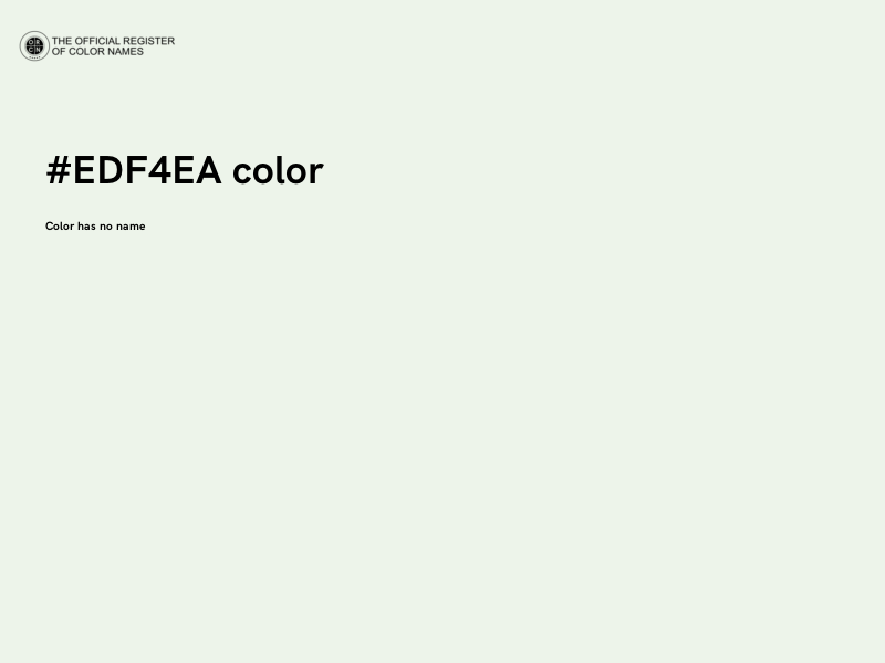 #EDF4EA color image