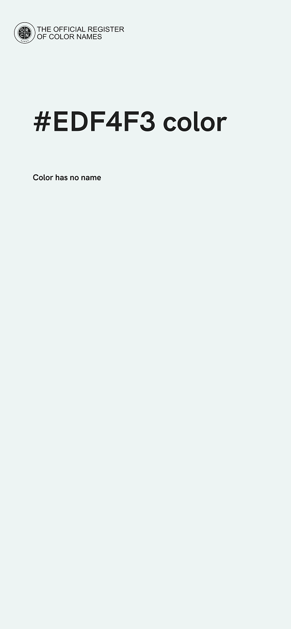 #EDF4F3 color image