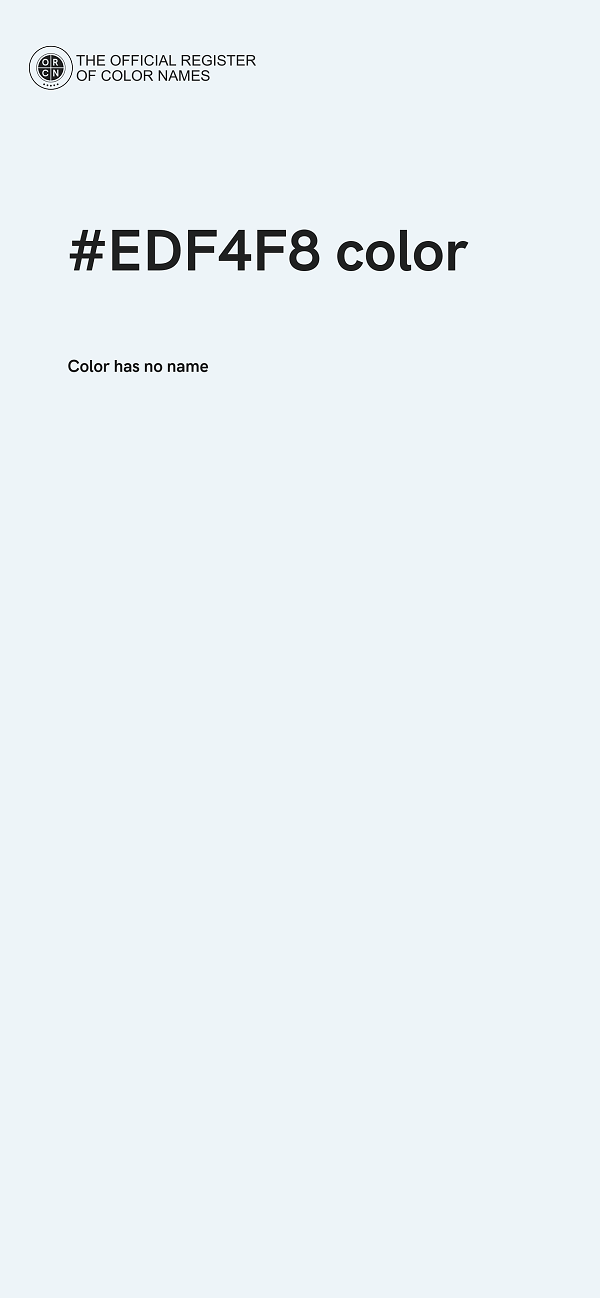 #EDF4F8 color image