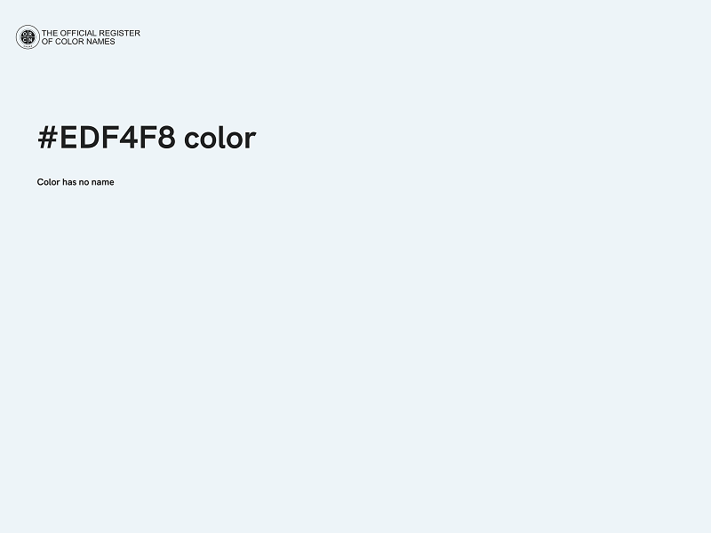 #EDF4F8 color image