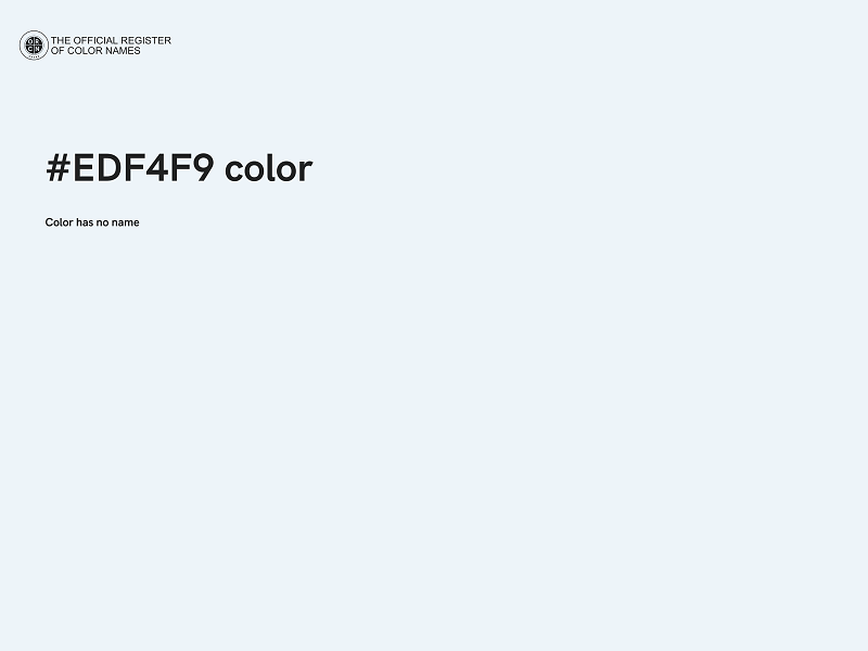 #EDF4F9 color image