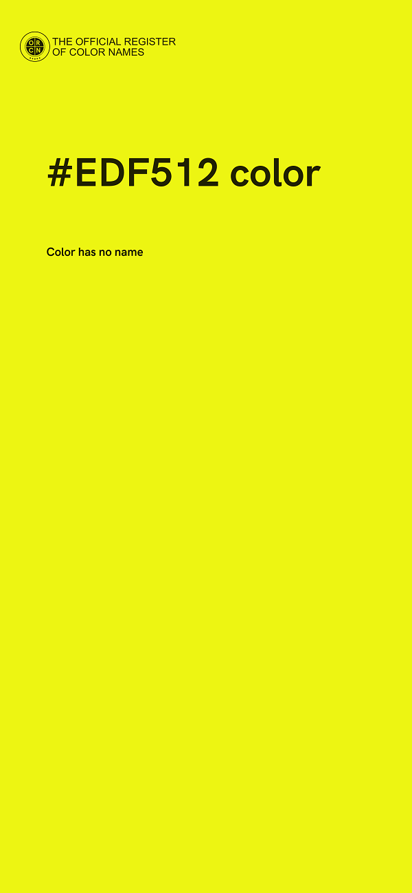 #EDF512 color image