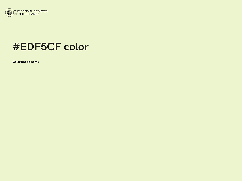 #EDF5CF color image