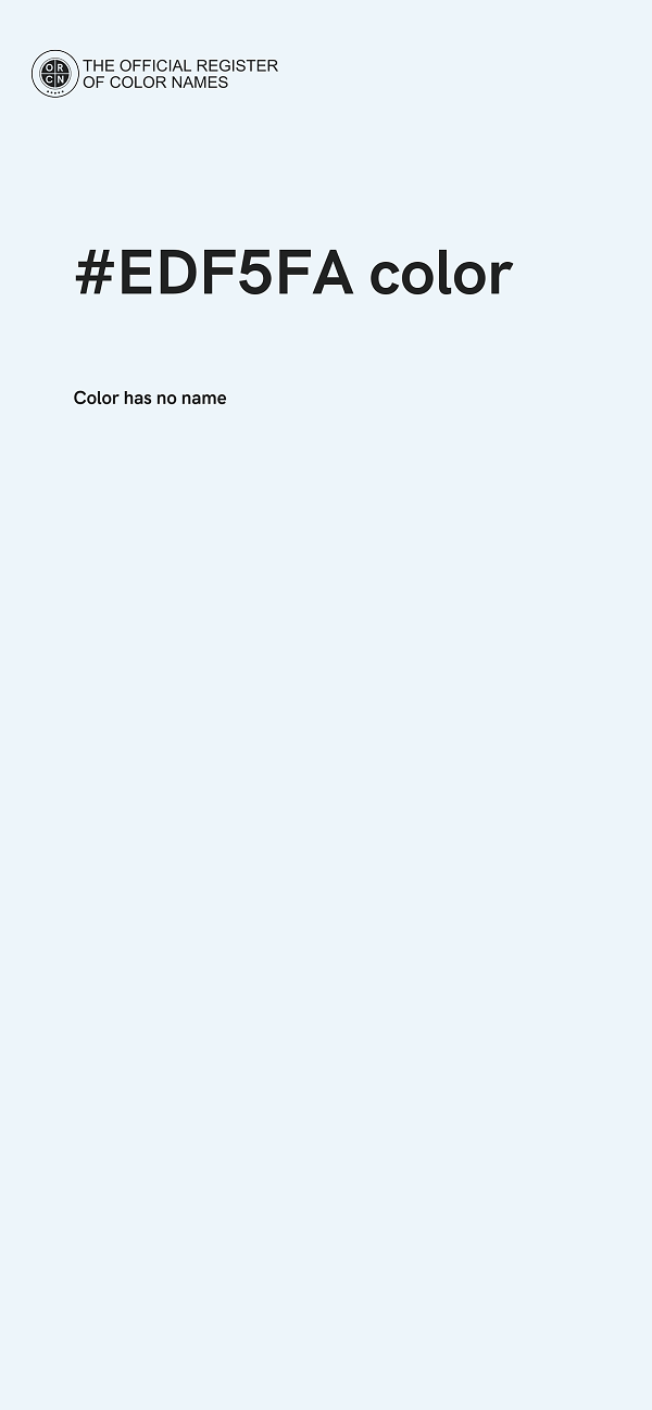#EDF5FA color image
