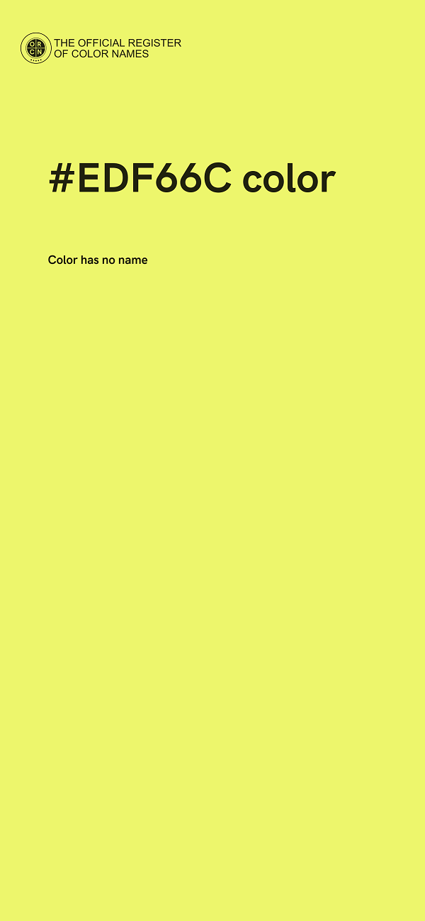 #EDF66C color image