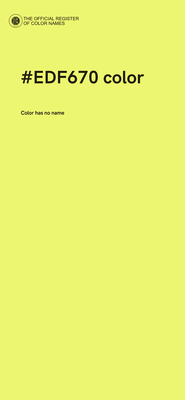 #EDF670 color image
