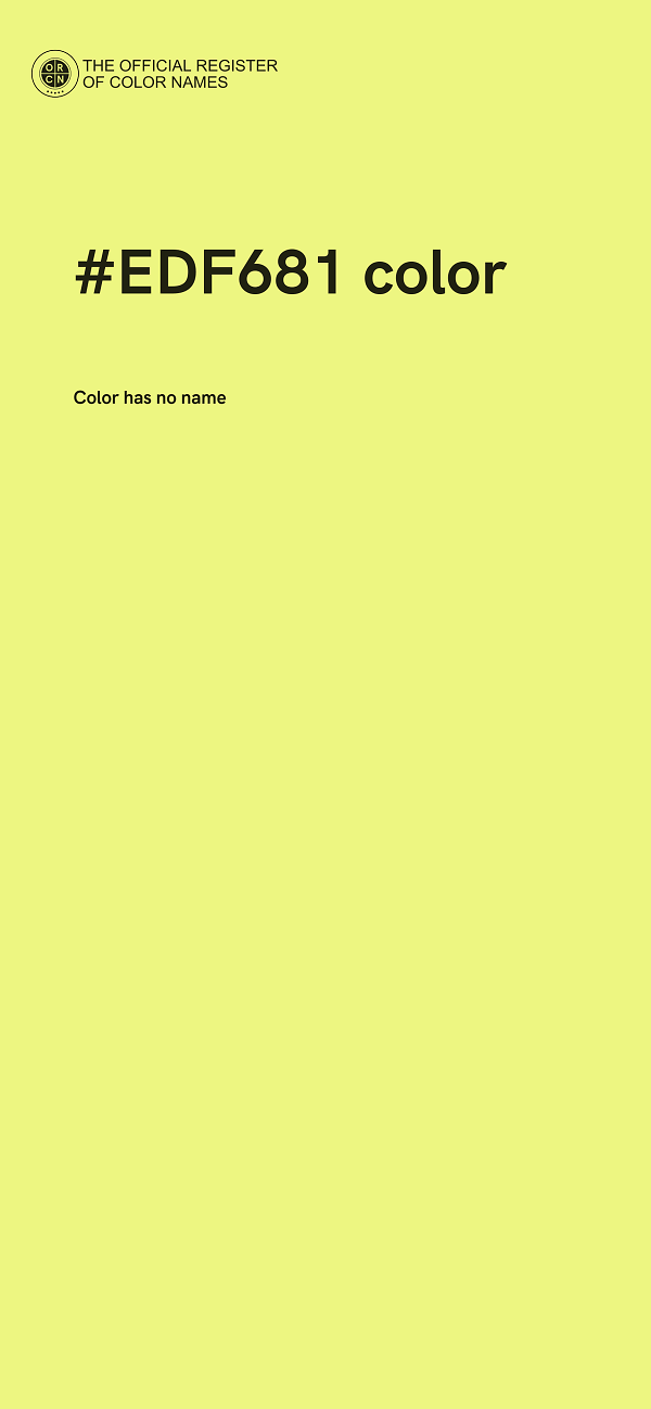 #EDF681 color image