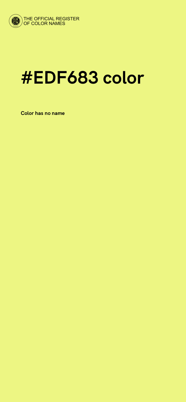 #EDF683 color image