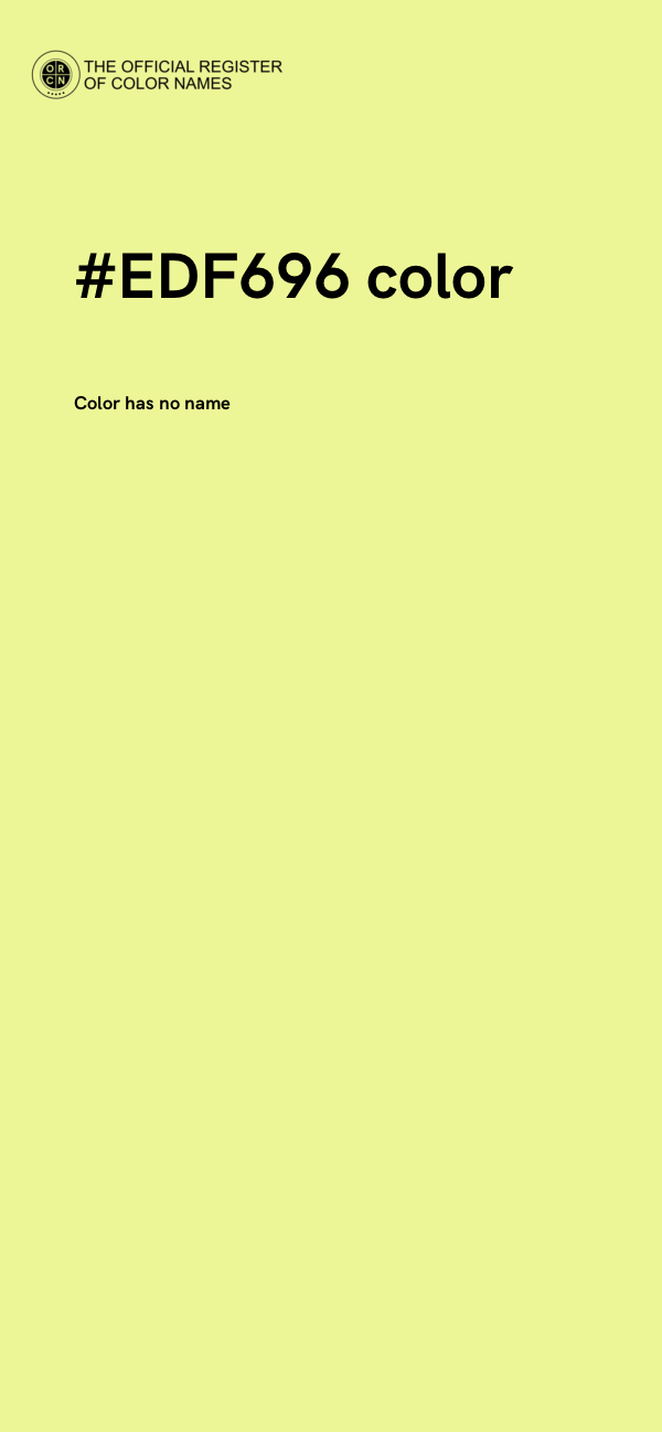 #EDF696 color image