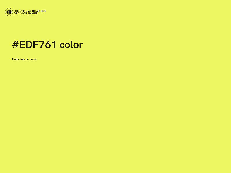 #EDF761 color image