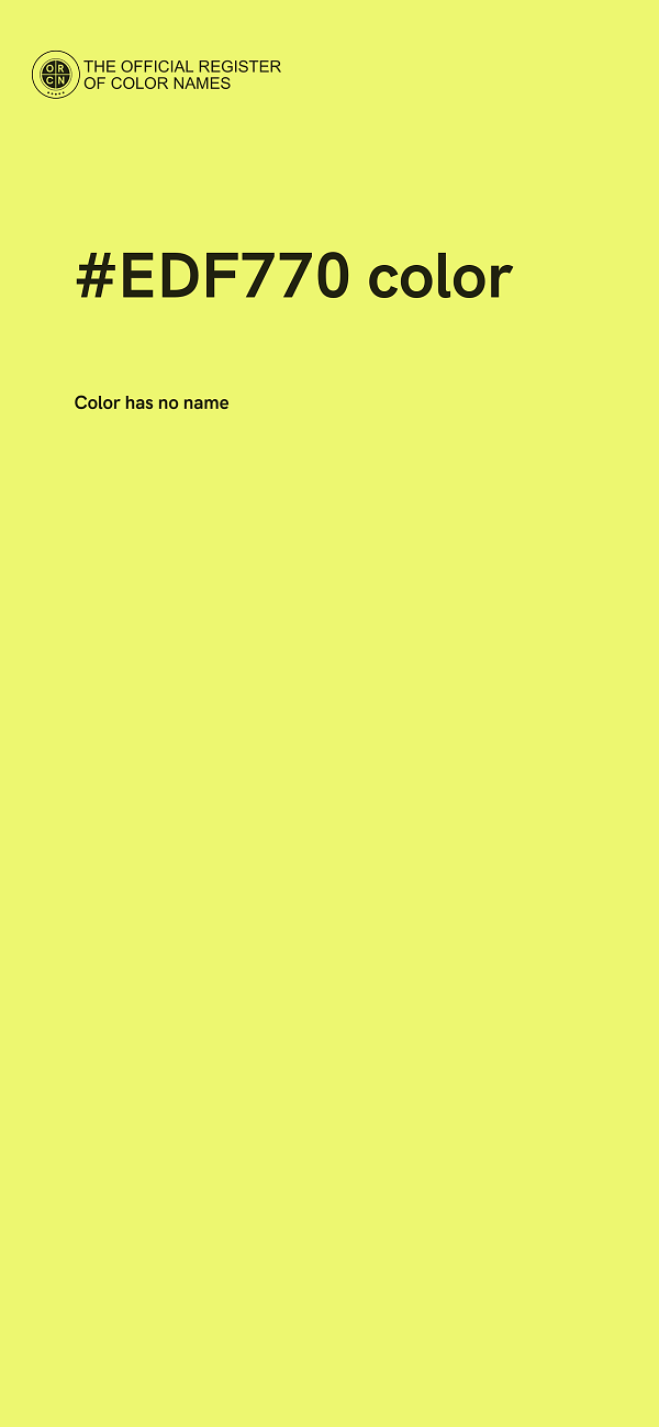 #EDF770 color image