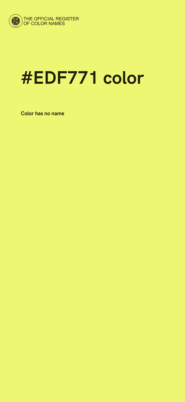 #EDF771 color image
