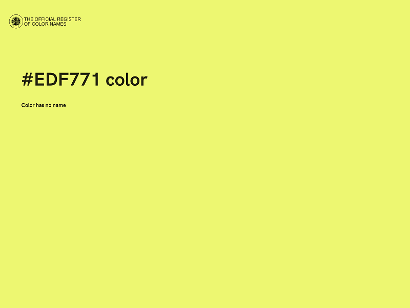 #EDF771 color image