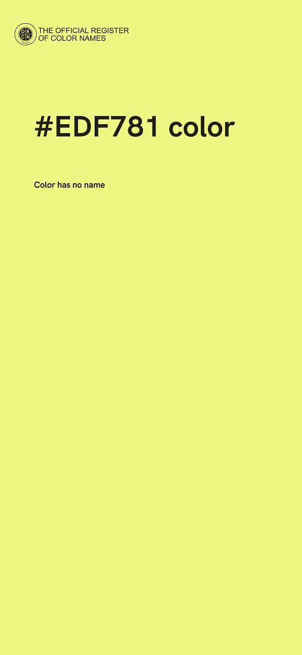 #EDF781 color image