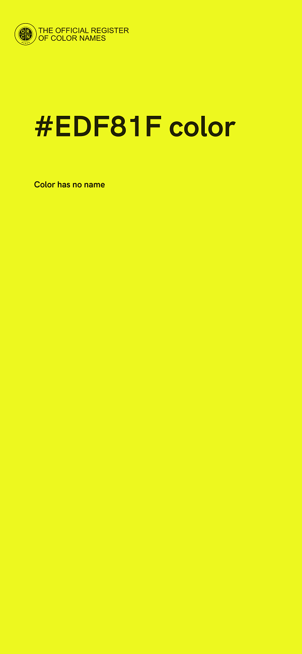 #EDF81F color image