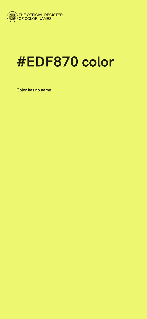 #EDF870 color image