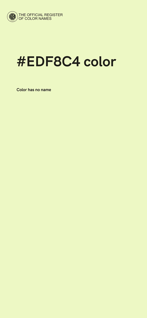 #EDF8C4 color image