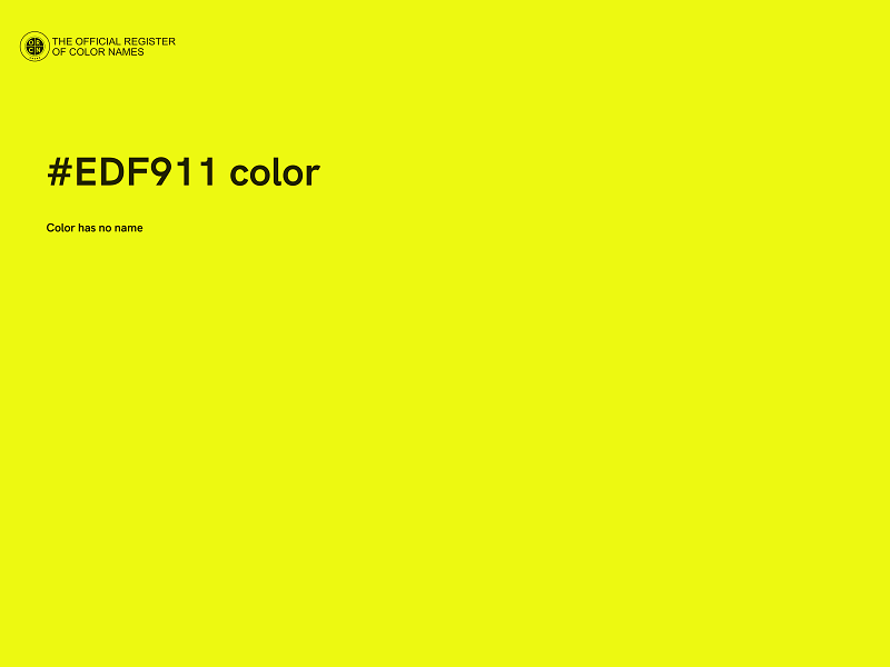 #EDF911 color image