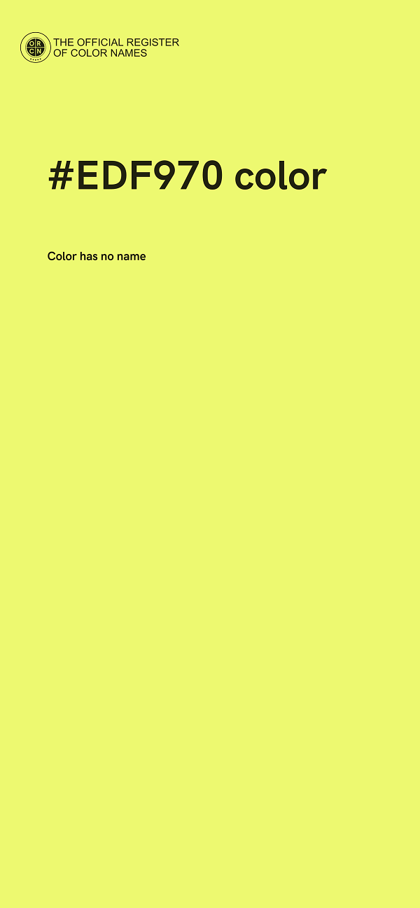 #EDF970 color image