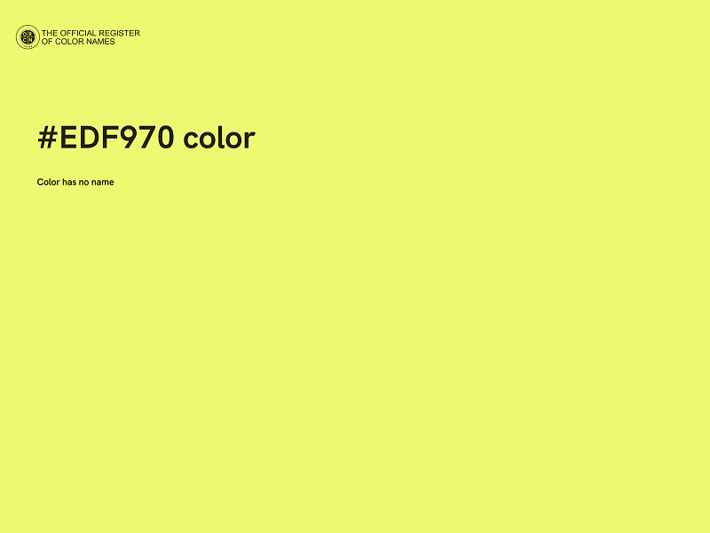 #EDF970 color image