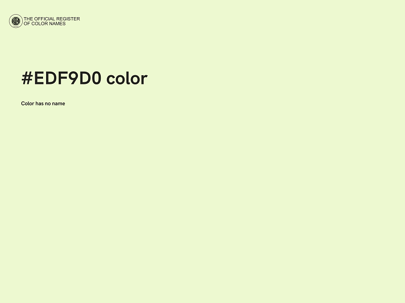 #EDF9D0 color image