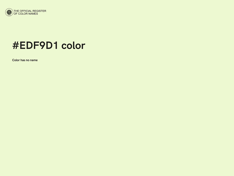 #EDF9D1 color image