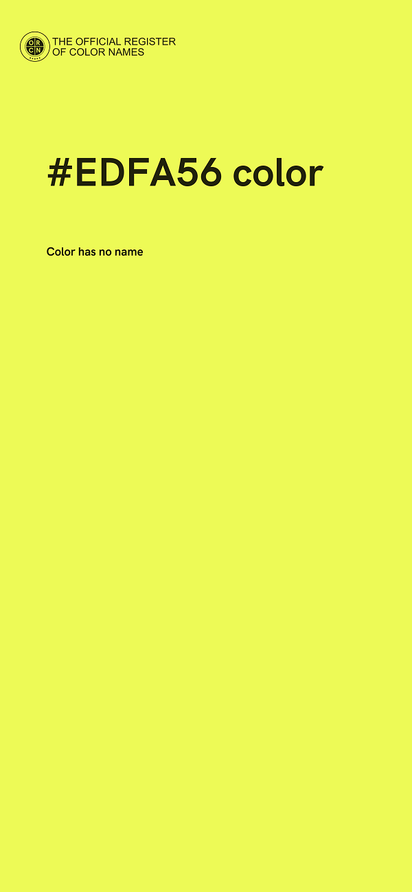 #EDFA56 color image