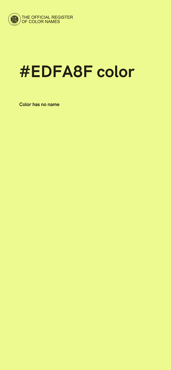 #EDFA8F color image