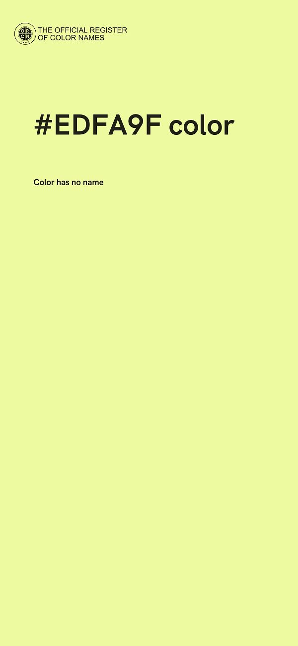 #EDFA9F color image