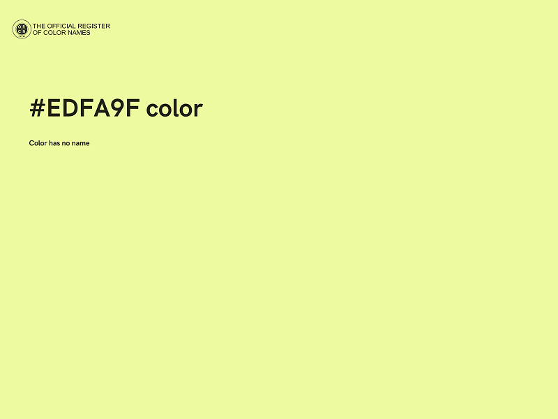 #EDFA9F color image