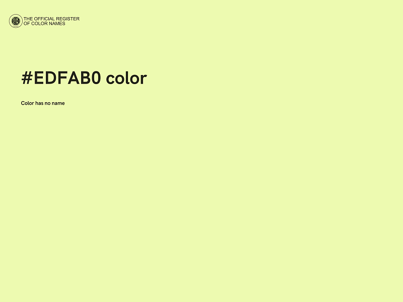 #EDFAB0 color image