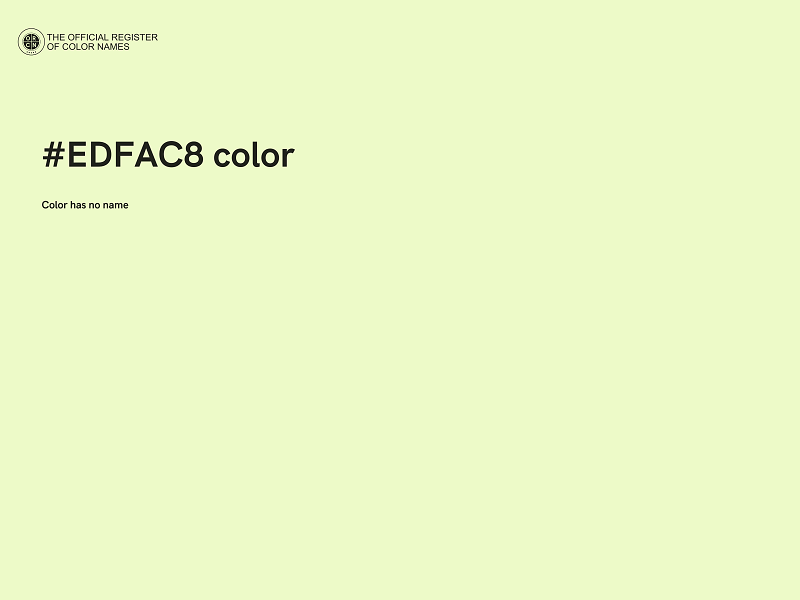 #EDFAC8 color image