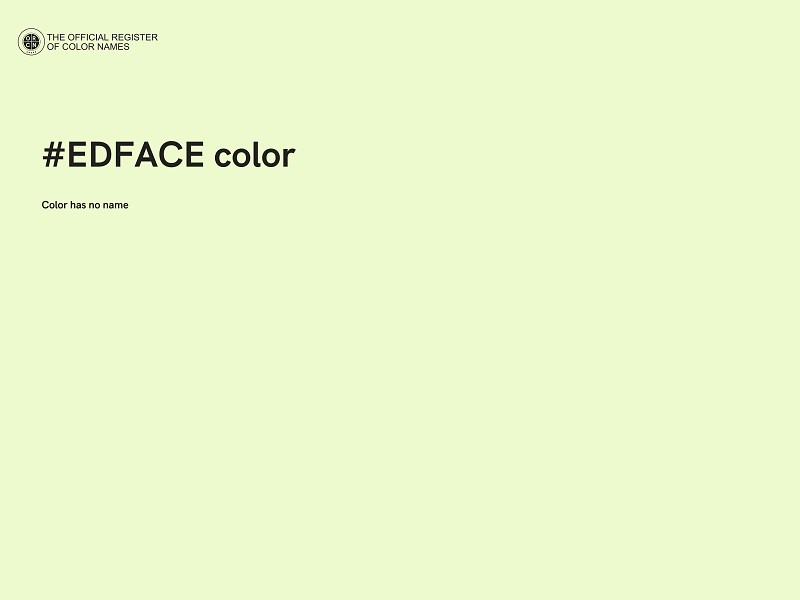 #EDFACE color image