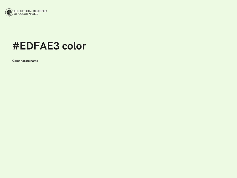 #EDFAE3 color image