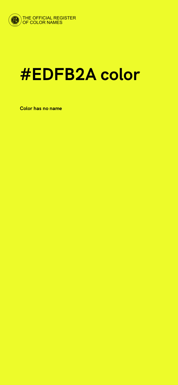 #EDFB2A color image