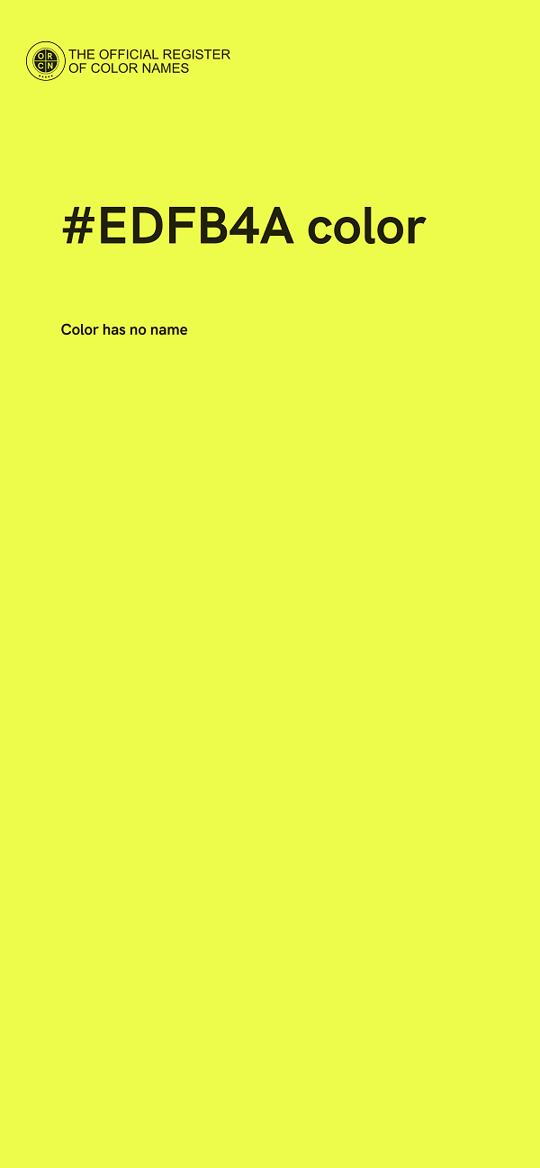 #EDFB4A color image
