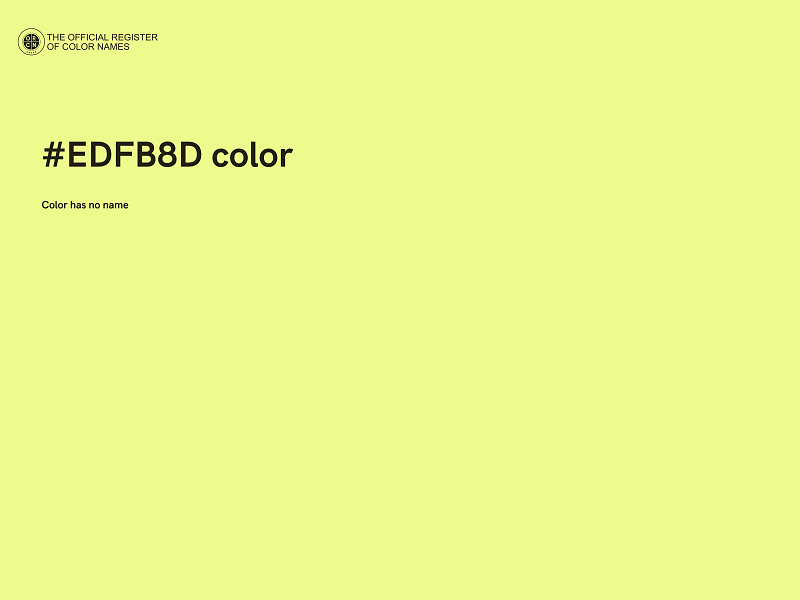 #EDFB8D color image