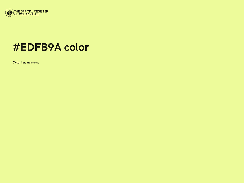 #EDFB9A color image