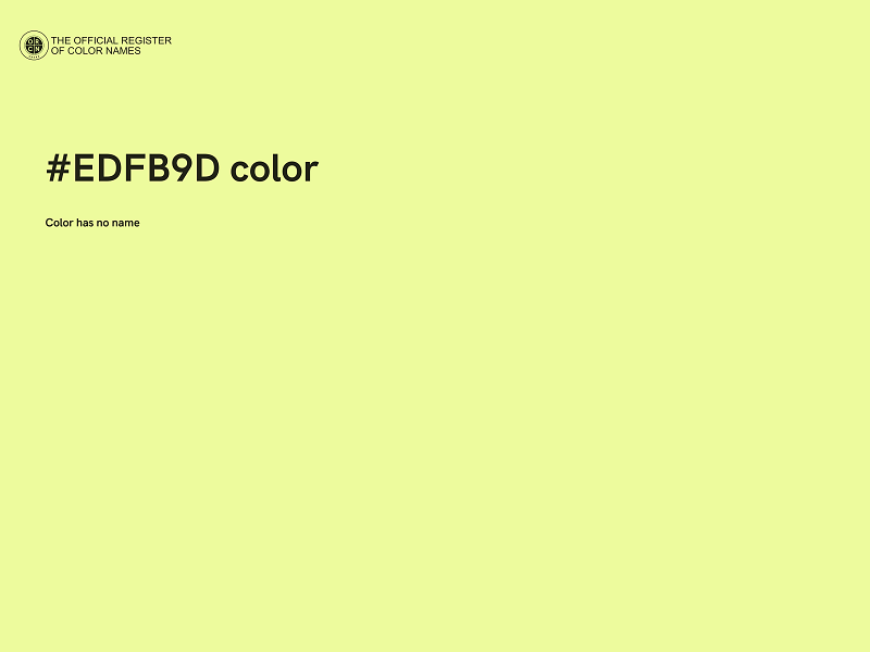 #EDFB9D color image