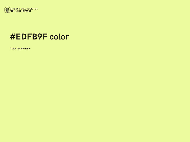 #EDFB9F color image