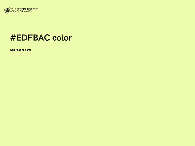 #EDFBAC color image