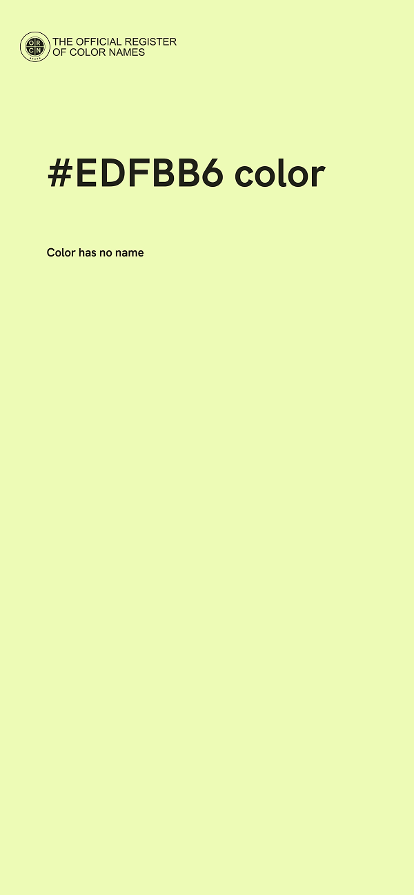 #EDFBB6 color image