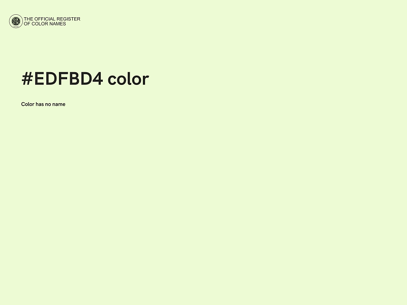 #EDFBD4 color image
