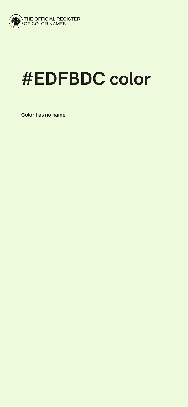 #EDFBDC color image