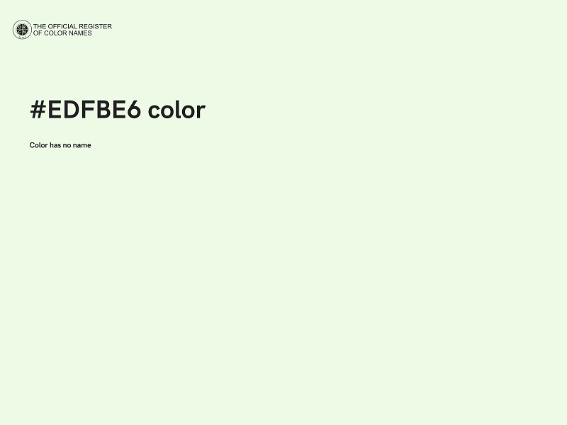 #EDFBE6 color image