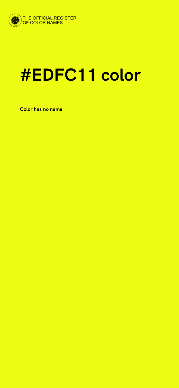 #EDFC11 color image